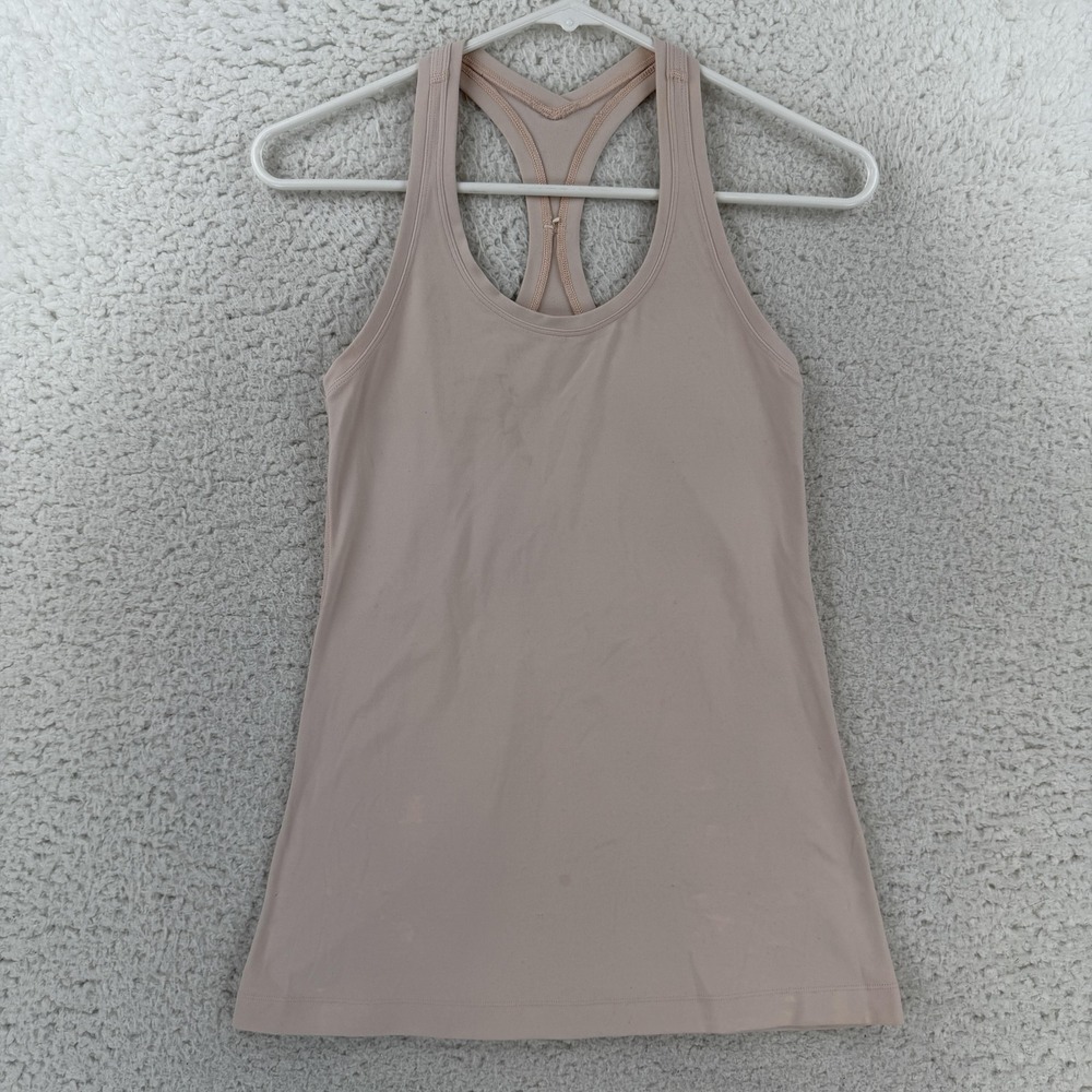 Lululemon Cool Racerback Tank Top Womens 6 Pink Athletic Yoga Gym Running